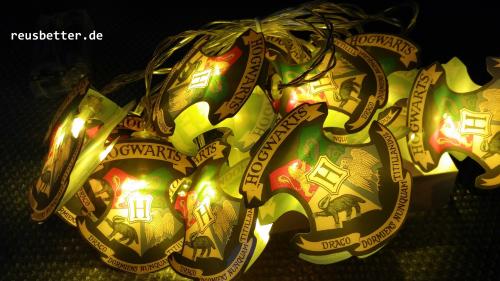 Harry Potter Hogwarts Wappen 2D Lichterkette