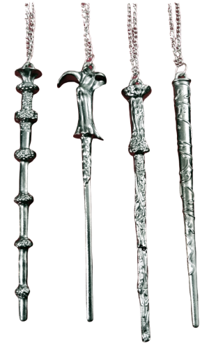 Dumbledore Elderstab Harry Potter Zauberstab Kette  Metall Silber