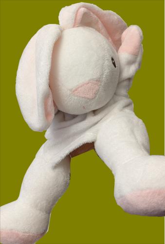 Handspielpuppe flauschiger Hase Handpuppe Meister Lampe Nici
