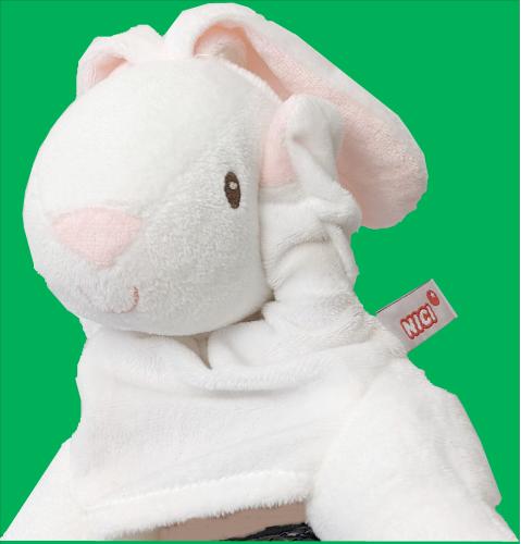 Handspielpuppe flauschiger Hase Handpuppe Meister Lampe Nici