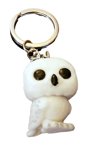 Funko Pop! Motiv Ψ Harry Potter Hedwig Schlüsselanhänger FLOCKED