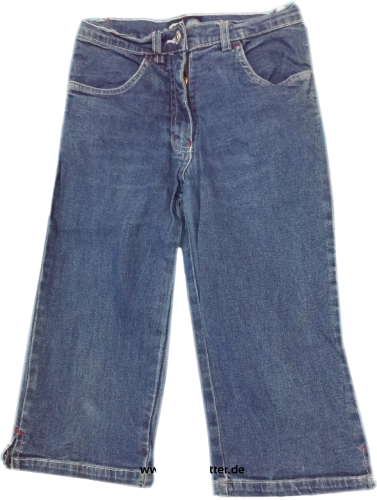 Kinnder Caprijeans - Bermuda Jeans für Mädchen Größe 146