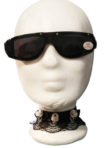 Schwarze Unisex Sonnenbrille | Ski Design | Schmale Form