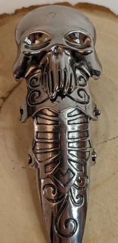 Gliederring Punisher Hydra Totenkopf Punk Gothic Ring Antik Silber