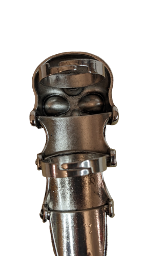 Gliederring Punisher Hydra Totenkopf Punk Gothic Ring Antik Silber