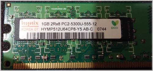 PC Arbeitsspeicher Hynix 1 GB HYMP112U64CP8  CL5