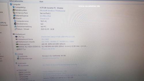 Hyrican M665S Notebook 15,4" Intel Celeron 1,6 GHz 60GB gebraucht