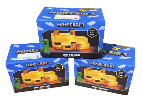 Minecraft inspirite 3D Fuchs LED USB Lampe Fox Nachtischlampe