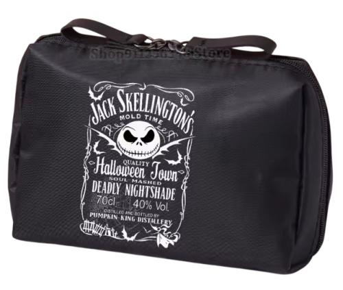 Jack Skellington als Jack Daniels Motiv  Make-Up Kosmetiktasche für die Handtasche