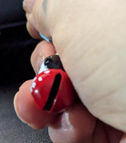 Japanische Geisha Püppchen Glöckchen Schelle Rot Schwarz