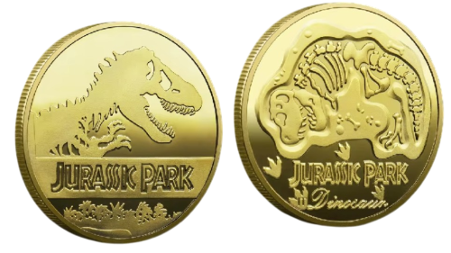 Jurassic Park Gedenkmünze T-Rex Metall Sammlermünze
