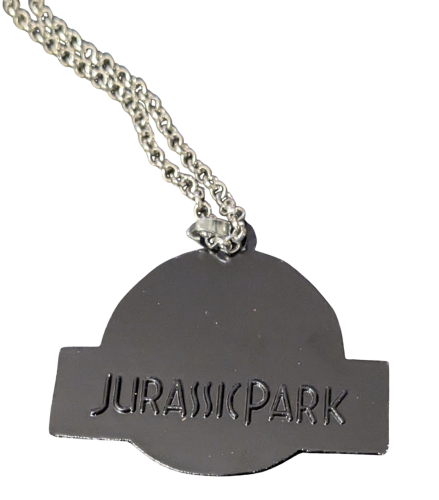Jurassic Park T-Rex Medaillon Kette | Silber | Farbwahl | Reusbetter