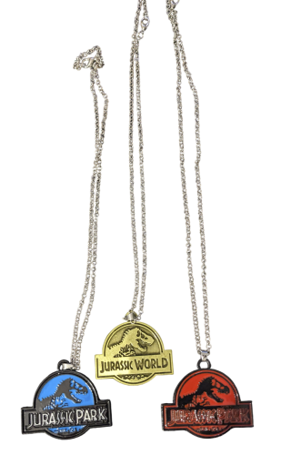 Jurassic World Die Wiedergeburt T-Rex Medaillon Kette | Gold-Bronze | Reusbetter