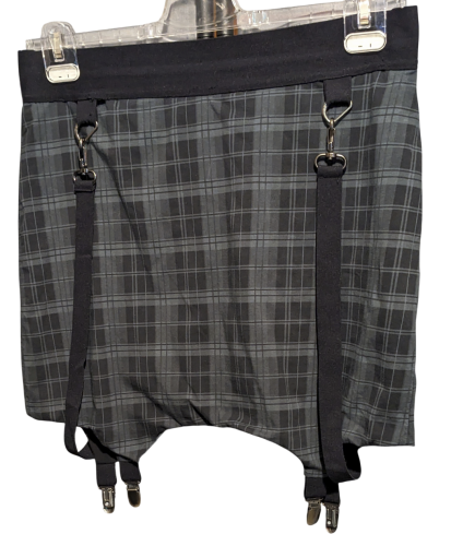 Killstar Strip Karo Damen Mini Rock XXL gebraucht