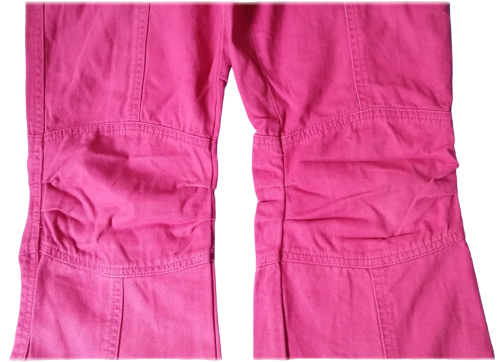Kinder Cargohose Jeans für Mädchen Pink Größe 158 von Lamici