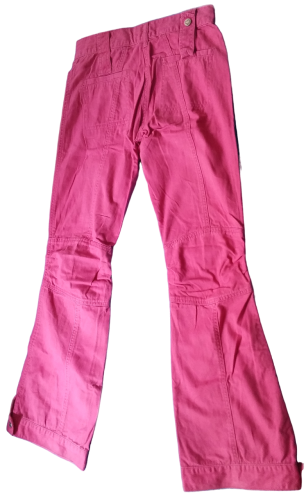Kinder Cargohose Jeans für Mädchen Pink Größe 158 von Lamici