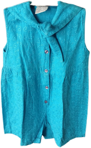 Kinder Matrosen Hosenkleid für Mädchen Overal Türkis 104