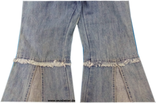 Kinderjeans Palazzohose Mädchen Ausgefallene Jeans 134 von Youngster