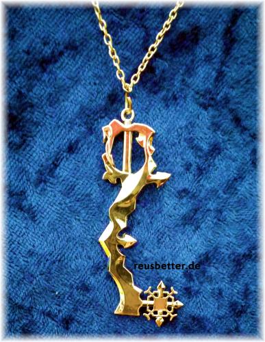 KINGDOM HEARTS 2 Keyblade Diamantenstaub Halskette