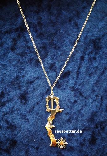 KINGDOM HEARTS 2 Keyblade Diamantenstaub Halskette