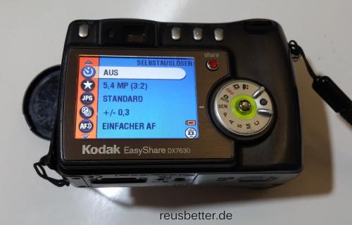 Kodak EasyShare DX7630 Zoom Digitalkamera | 6,2 MP | 2,2 Zoll LCD