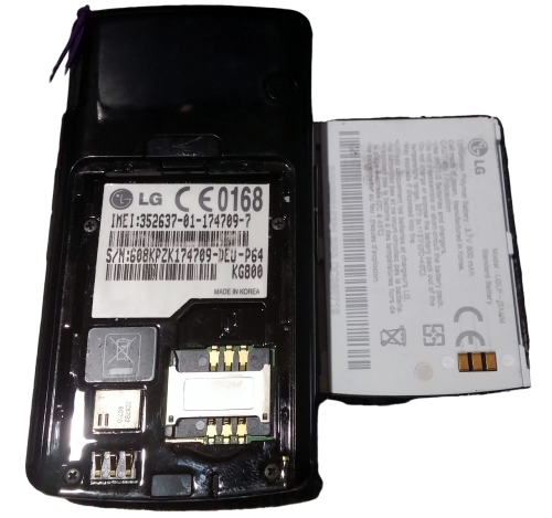 LG CHOCOLATE KG800 SLIDER Handy 2 Zoll  SIMLOCK Frei