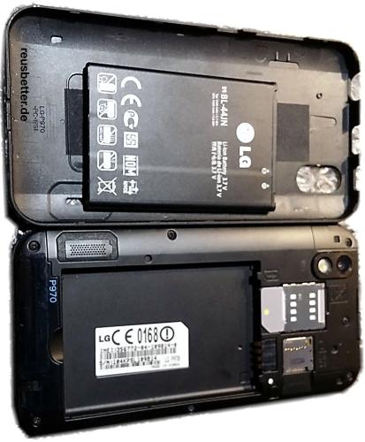 LG Optimus Black P970 | Android Smartphone | 4 Zoll | 1 GHz | Schwarz | 5 MP