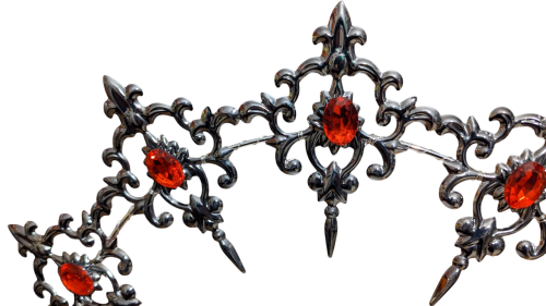 LaVenty Krone Rot Glas Kristall Steine Gothic Halo Krone Halo Haarreif Sonne Haarreif