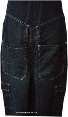 Kinderjeans Latzhose für Jungs von VEYs 777  Schwarz