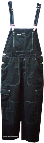 Kinderjeans Latzhose für Jungs von VEYs 777  Schwarz