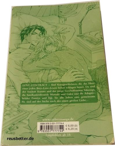 Love Contract |  Maruya, Kae | Manga-Taschenbuch | shonen ai