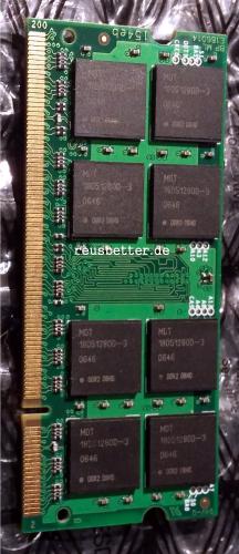 MDT 1GB Notebook RAM | MSO-924-667-16 PC2-5300S | DDR2-667 | SO-Dimm