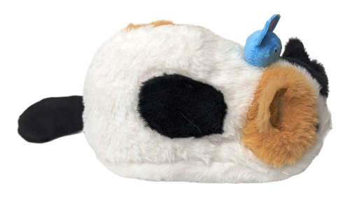 Nemuneko Kawai Maneki Neko Süße Katzenrolle mit Maus und Geheimfach