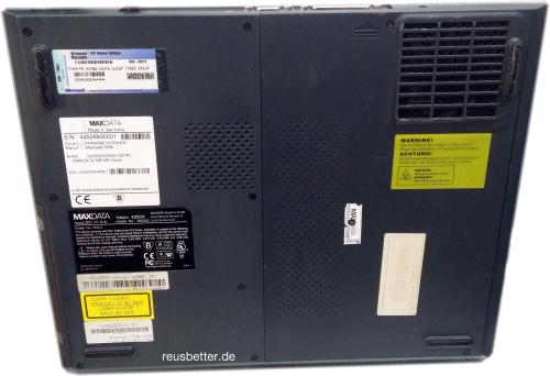 Maxdata Vision 4200X Laptop | Mod 755114 Intel P 1600 MHz 15 Zoll DVD