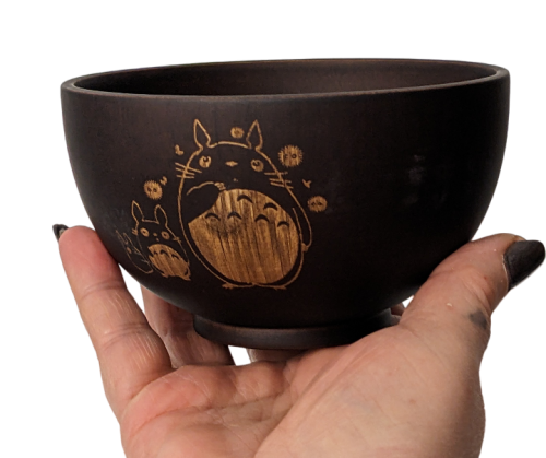 Mein Nachbar Totoro Ramen Schüssel Bowl Set aus Holz Studio Ghibli