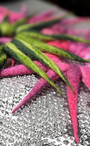 Filz Haargummis | Elfen-Mittelalter Haar Accessoires | Handgefertigt verschiedene Farben