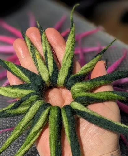 Filz Haargummis | Elfen-Mittelalter Haar Accessoires | Handgefertigt verschiedene Farben