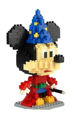 Mickey Maus Zauberer iBlock Fun Micro Block Set mit Box 300 Steine