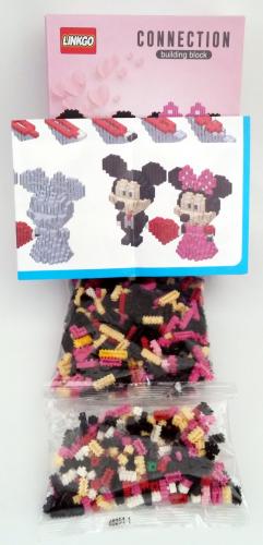 Micky und Minni Maus Liebespaar Walt Disney Motiv Bulding Blocks - Linkgo Set
