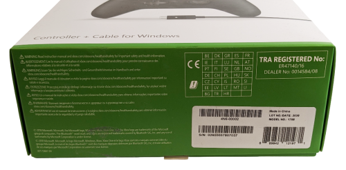 Microsoft 4N6-00002 Xbox Wireless Controller + Kabel - Model 1708
