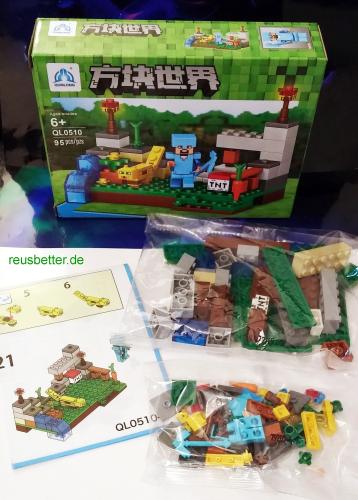 Minecraft Motiv Steve Bausteine Serie | kombinierbar