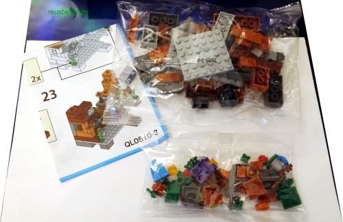 Baustein Serie Minecraft Motiv Zombie Minecraft  | kombinierbares SET 94 Stück