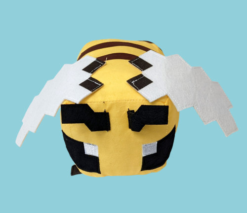 Pixelblock Bee Plushie Minecraft Game Plüsch Biene