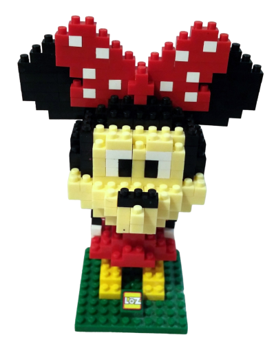 Minnie Mouse Bausteine 280 Stück - iBlock Fun LOZ Diamond - Micro Block Set mit Box