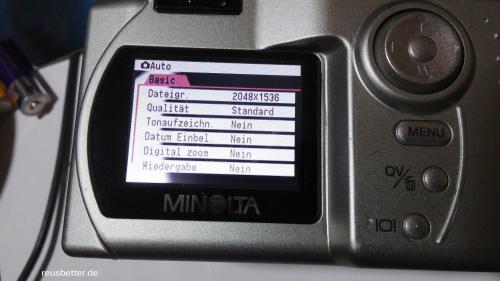 Minolta Dimage S 304 Digitalkamera | 3.2 MP | 1,8" TFT LCD