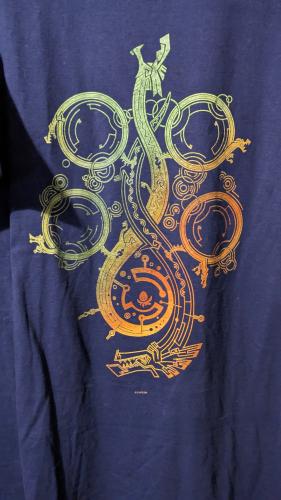 Monster Hunter Wilds Symbol T-Shirt blau XL