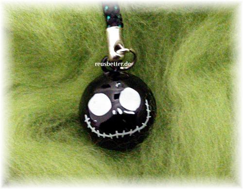 Nightmare Before Christmas Jack Skellington Glöckchen Schelle Schwarz