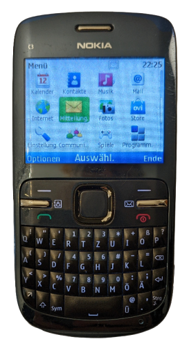 NOKIA C3-00 Bar Handy schiefergrau ❖ QWERTY ❖ 2.0 MP 2.4 Zoll ❖ Mobiltelefon