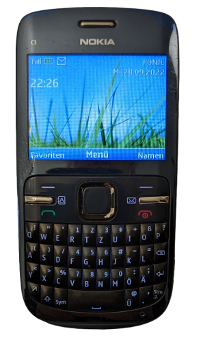 NOKIA C3-00 Bar Handy schiefergrau ❖ QWERTY ❖ 2.0 MP 2.4 Zoll ❖ Mobiltelefon