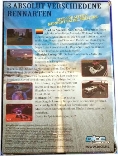 Full Speed PC Spiele Sammel Box 3 CD ROM Pack Need For Speed II